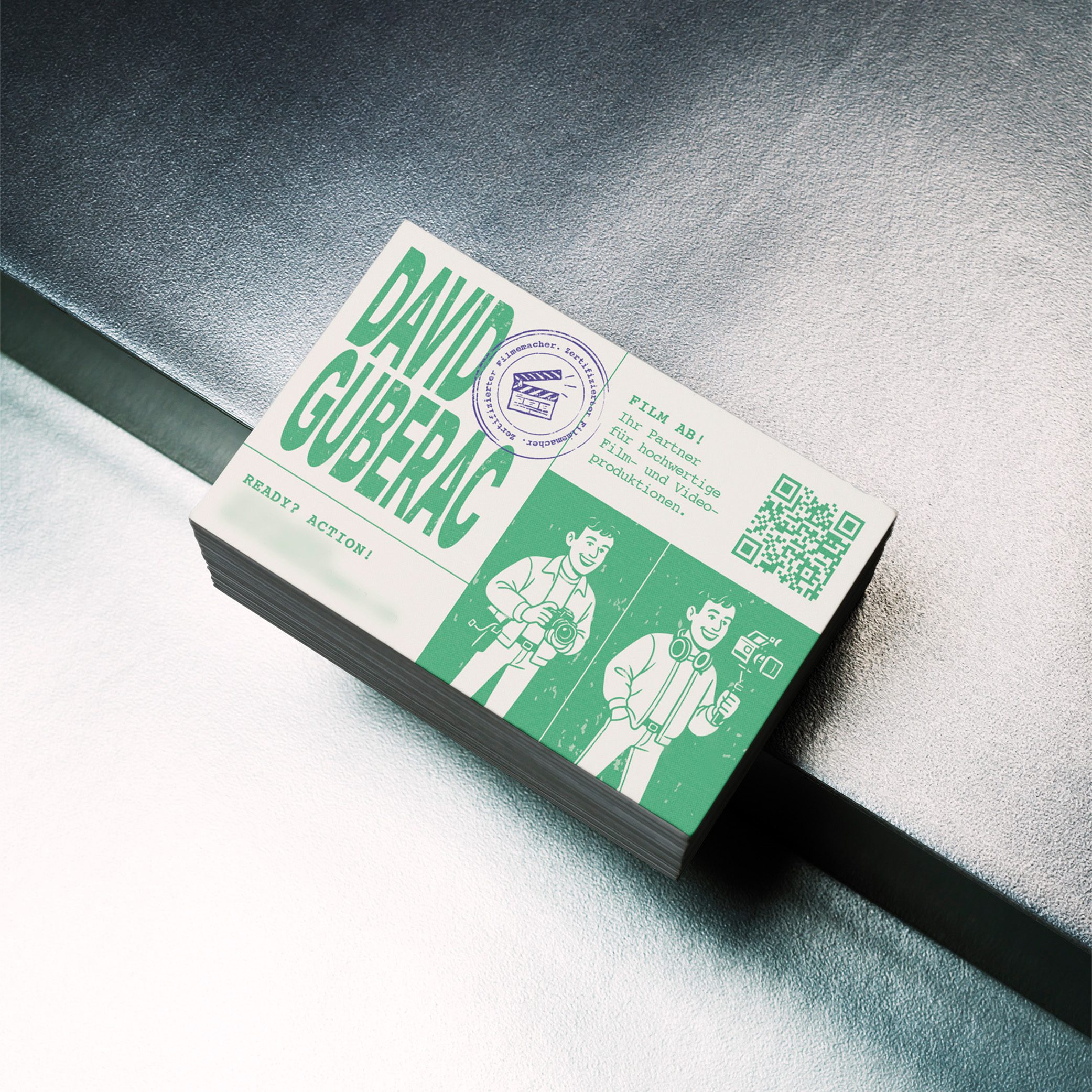 Visitenkarte Design für Filmemacher