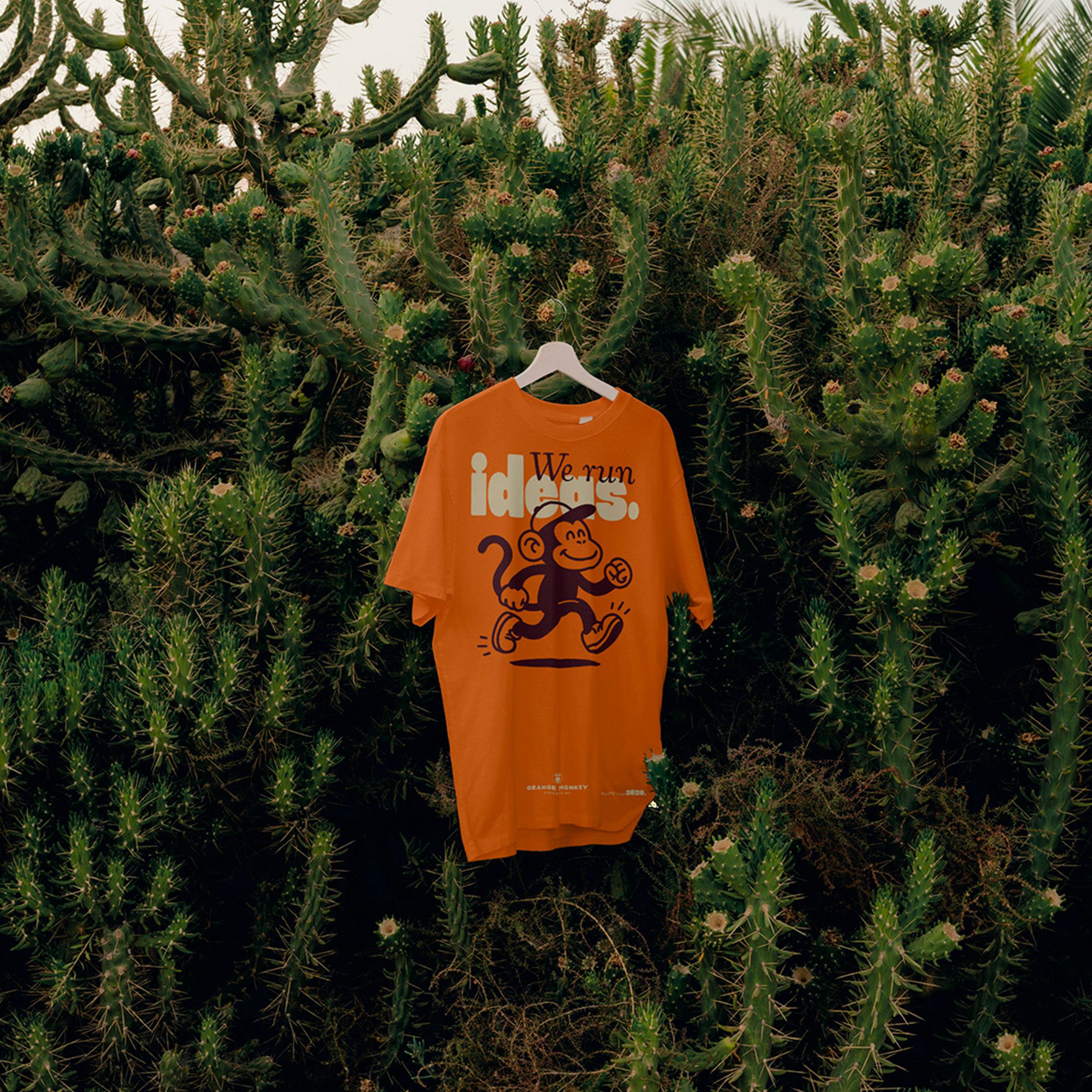 T-Shirt Design Orange Monkey