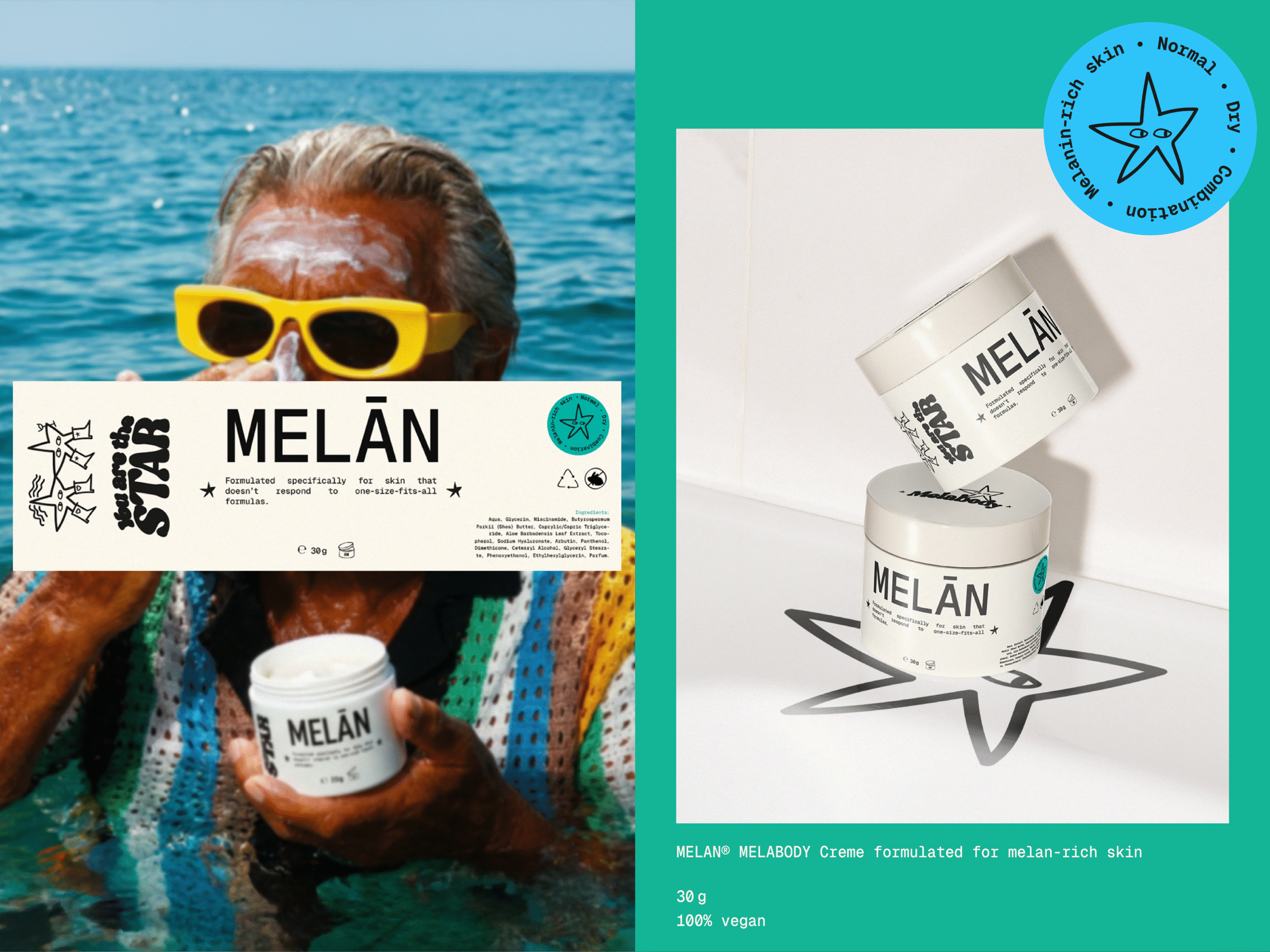 Melabody MELAN creme verpackung design