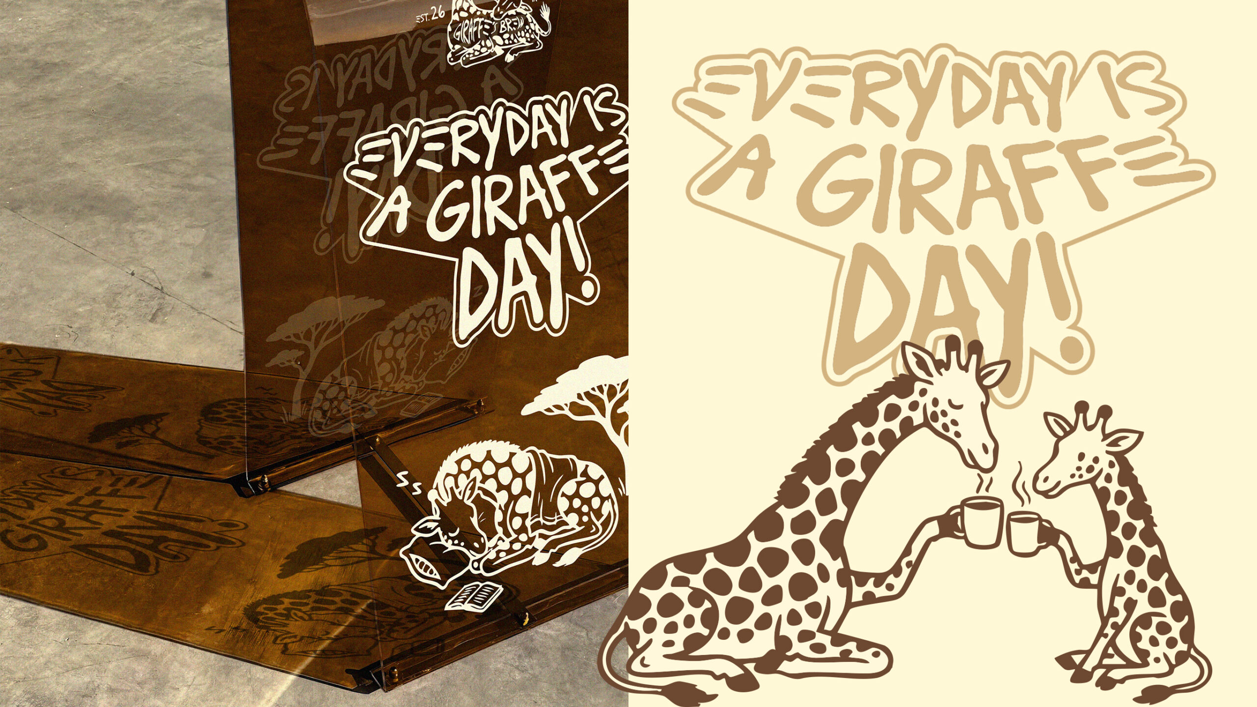 Acryl Stand Design für Cafe